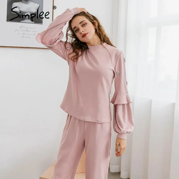 2pc Pink Lounge Set - Picture 4 of 6